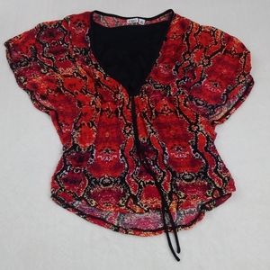 Cato Layered Lacey Blouse Top